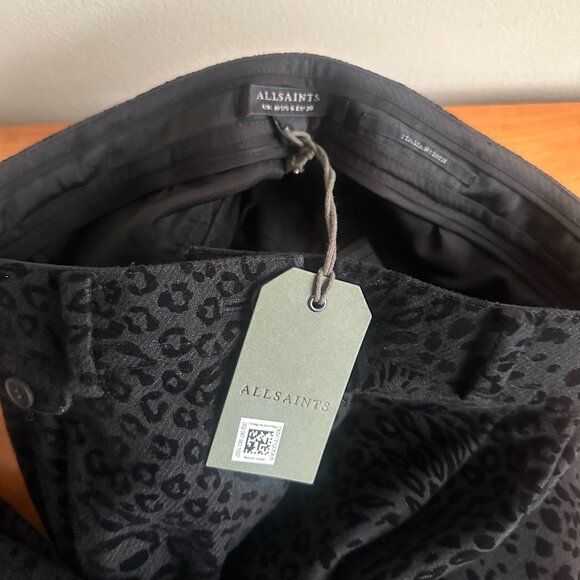 All Saints black wool blend ankle pants. Style name is Laila Leo. NWT. Size 6. - Picture 5 of 13